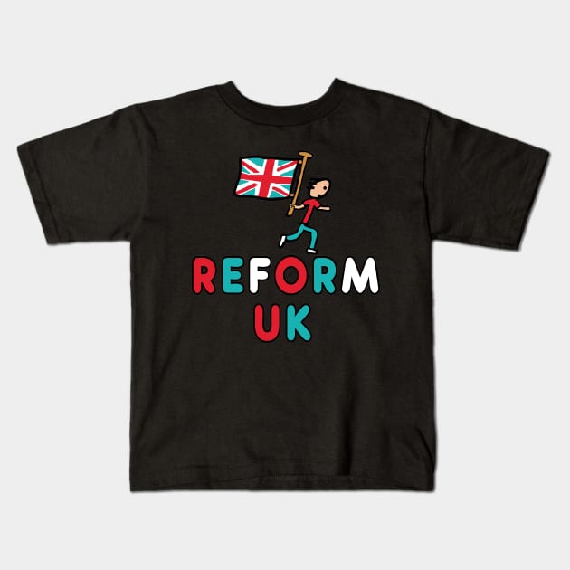 Reform UK Kids T-Shirt by Mark Ewbie